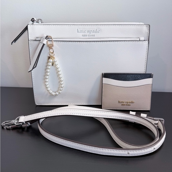 kate spade Handbags - Kate Spade Cameron Monotone Cross Body Purse  Colorblocked SmallSlim Card Holder